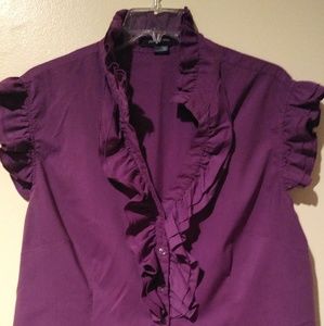 Barely worn, Beautiful Spandex Ruffle Blouse